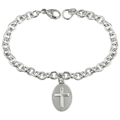 Petite Cross Cremation Bracelet